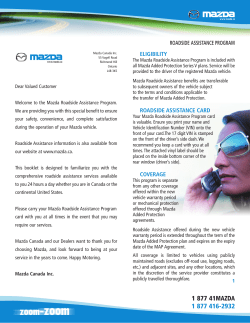 Mazda Roadside Assistance Program
