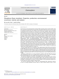 Phosphorus flame retardants: Properties