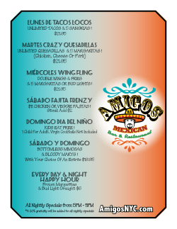 current menu