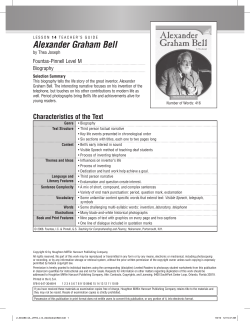 Alexander Graham Bell - Houghton Mifflin Harcourt