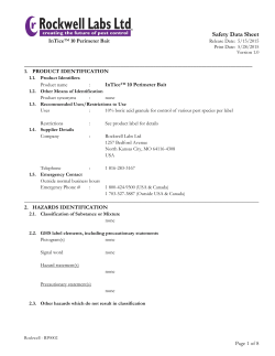InTice 10 Perimeter Bait SDS