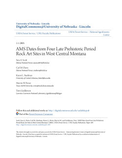 AMS Dates from Four Late Prehistoric Period Rock Art Sites in West