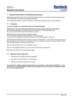 Disposal instructions