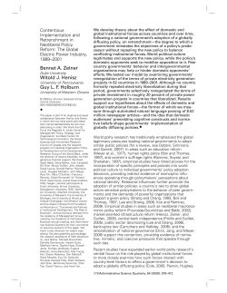 Bennet A. Zelner Witold J. Henisz Guy LF Holburn