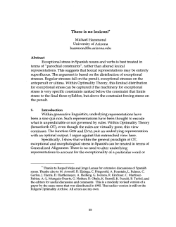 There is no lexicon!*