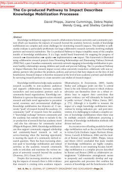 The Co-produced Pathway to Impact Describes Knowledge