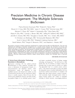 The multiple sclerosis BioScreen