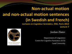 Subjective motion in language and experience