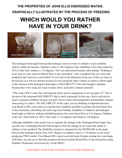 the properties of john ellis energized water