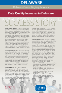 Public Health Problem: For two consecutive years the Delaware