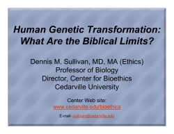 Human Genetic Transformation: What Are the