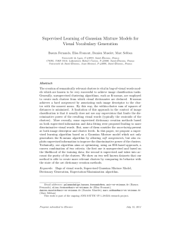 Supervised Learning of Gaussian Mixture
