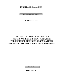THE IMPLICATIONS OF THE UN FISH STOCKS AGREEMENT