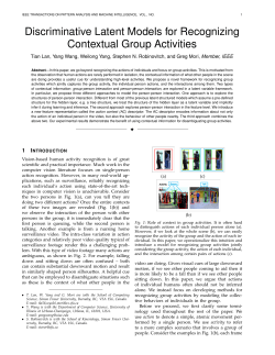 Discriminative Latent Models for Recognizing Contextual Group