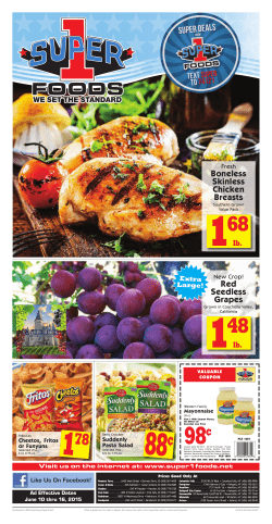 Boneless Skinless Chicken Breasts Red Seedless Grapes