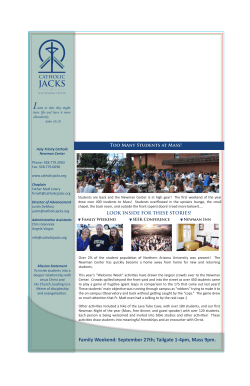 Fall 2014 newsletter