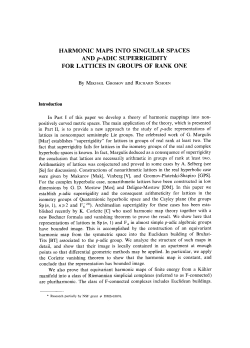 Harmonic maps into singular spaces and