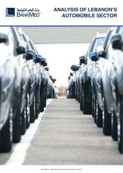 Analysis of Lebanon`s Automobile Sector