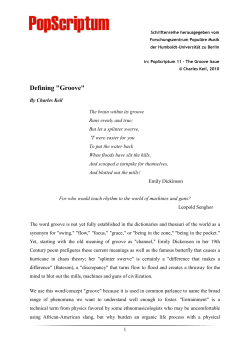 Defining "Groove" - Der WWW2-Webserver - Humboldt