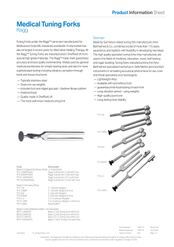 Arno Barthelmes Ragg Tuning Fork with Foot