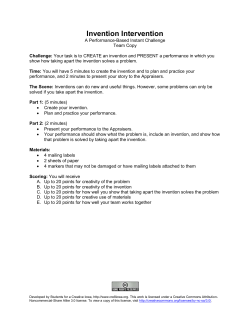 Invention Intervention