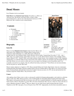 Demi Moore - Wikipedia, the free encyclopedia