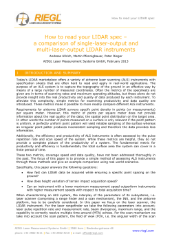How to read your LIDAR spec