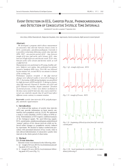 Event Detection in ECG, Carotid Pulse, Phonocardiogram, and