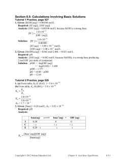 8.5 Calc`s Basic Solutions