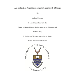 Age estimation from the os coxae in black South Africans