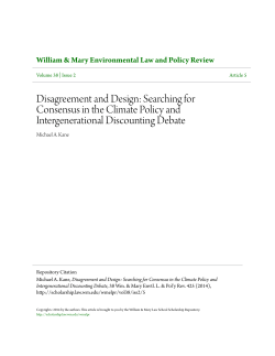 Disagreement and Design: Searching for Consensus in the Climate