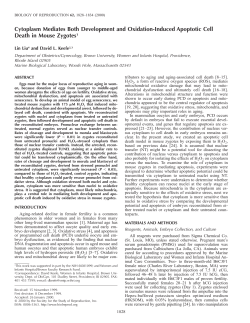 Cytoplasm Mediates Both Development and Oxidation