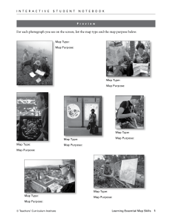 Learning Essential Map Skills