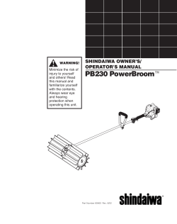 PB230 PowerBroom