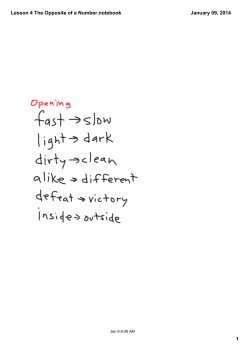Lesson 4 The Opposite of a Number.notebook