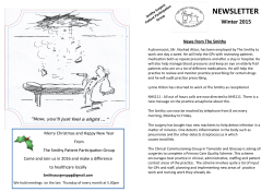 NEWSLETTER - The Smithy Surgery