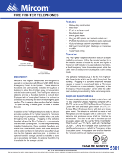 fire fighter telephones