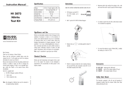 HI 3873 Nitrite Test Kit