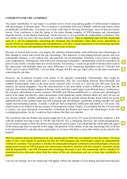 COMMENTS FOR THE AUTHOR(S) The major contribution of your