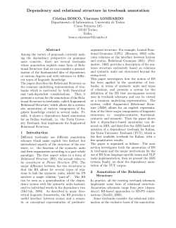 Dependency and relational structure in treebank annotation