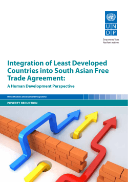 Integration of Least Developed Countries into South Asian Free