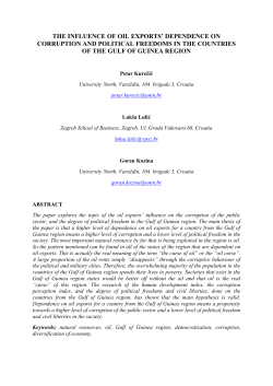the influence of oil exports` dependence on corruption and political