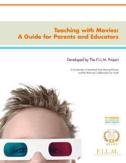 Teaching with Movies: A Guide for Parents and