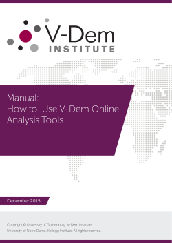 Manual - V-Dem