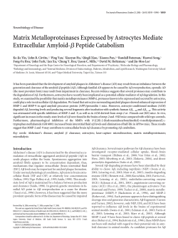 Matrix Metalloproteinases Expressed by Astrocytes Mediate