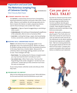 The Notorious Jumping Frog of Calaveras County