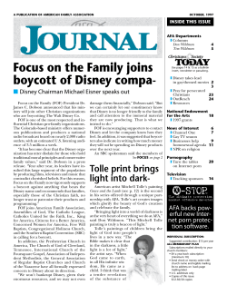Focus on the Family joins boycott of Disney compa-