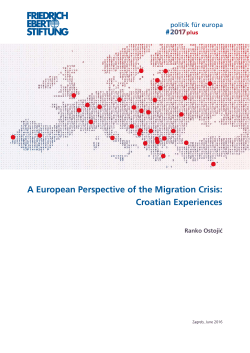 A European Perspective of the Migration Crisis: Croatian Experiences