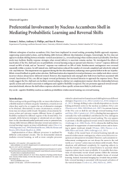 Table 1 - Journal of Neuroscience
