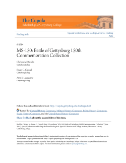 MS-150 - The Cupola: Scholarship at Gettysburg College